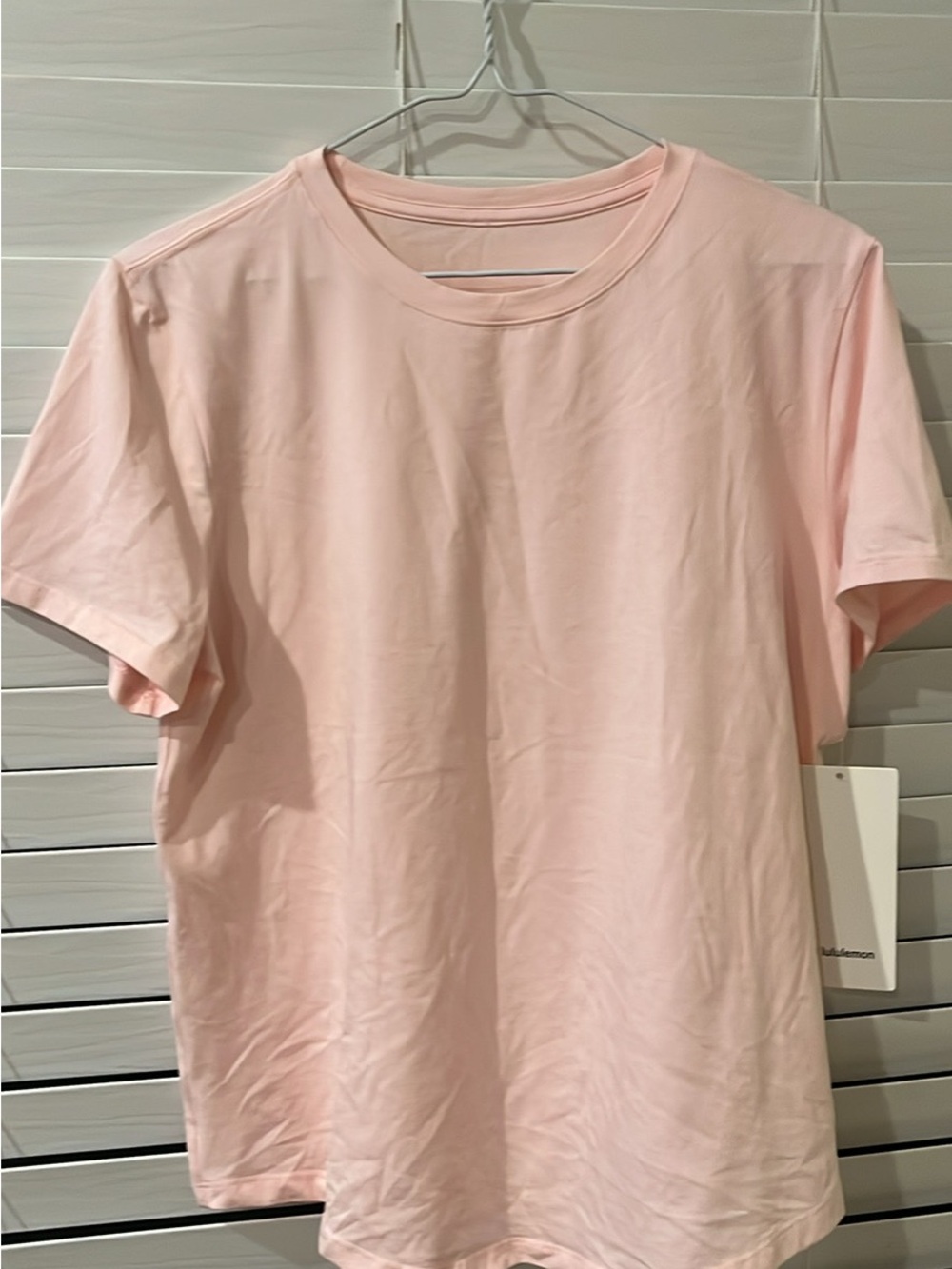 lululemon women’s Crew Neck T-Shirt — Pink - Strawberry milkshake